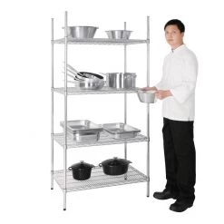 Vogue 4 Tier Wire Shelving Kit 915x610mm -Kitchenware and Knives Sales 1380293