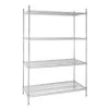 Vogue 4 Tier Wire Shelving Kit 1220x610mm -Kitchenware and Knives Sales 1380298
