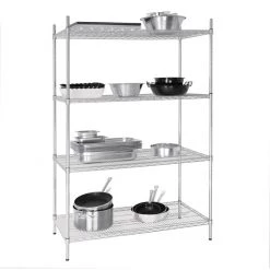Vogue 4 Tier Wire Shelving Kit 1220x610mm -Kitchenware and Knives Sales 1380299