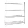Vogue 4 Tier Wire Shelving Kit 1525x610mm -Kitchenware and Knives Sales 1380304