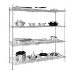 Vogue 4 Tier Wire Shelving Kit 1830x610mm -Kitchenware and Knives Sales 1380320