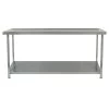 Parry Stainless Steel Centre Table With Undershelf 700(D)mm -Kitchenware and Knives Sales 166607 1
