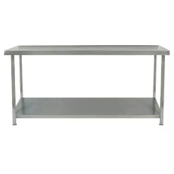 Parry Stainless Steel Centre Table With Undershelf 700(D)mm