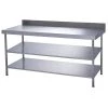 Parry Stainless Steel Wall Table 2 Undershelves 600(D)mm 2 Parry Stainless Steel Wall Table 2 Undershelves 600(D)mm -Kitchenware and Knives Sales 166610