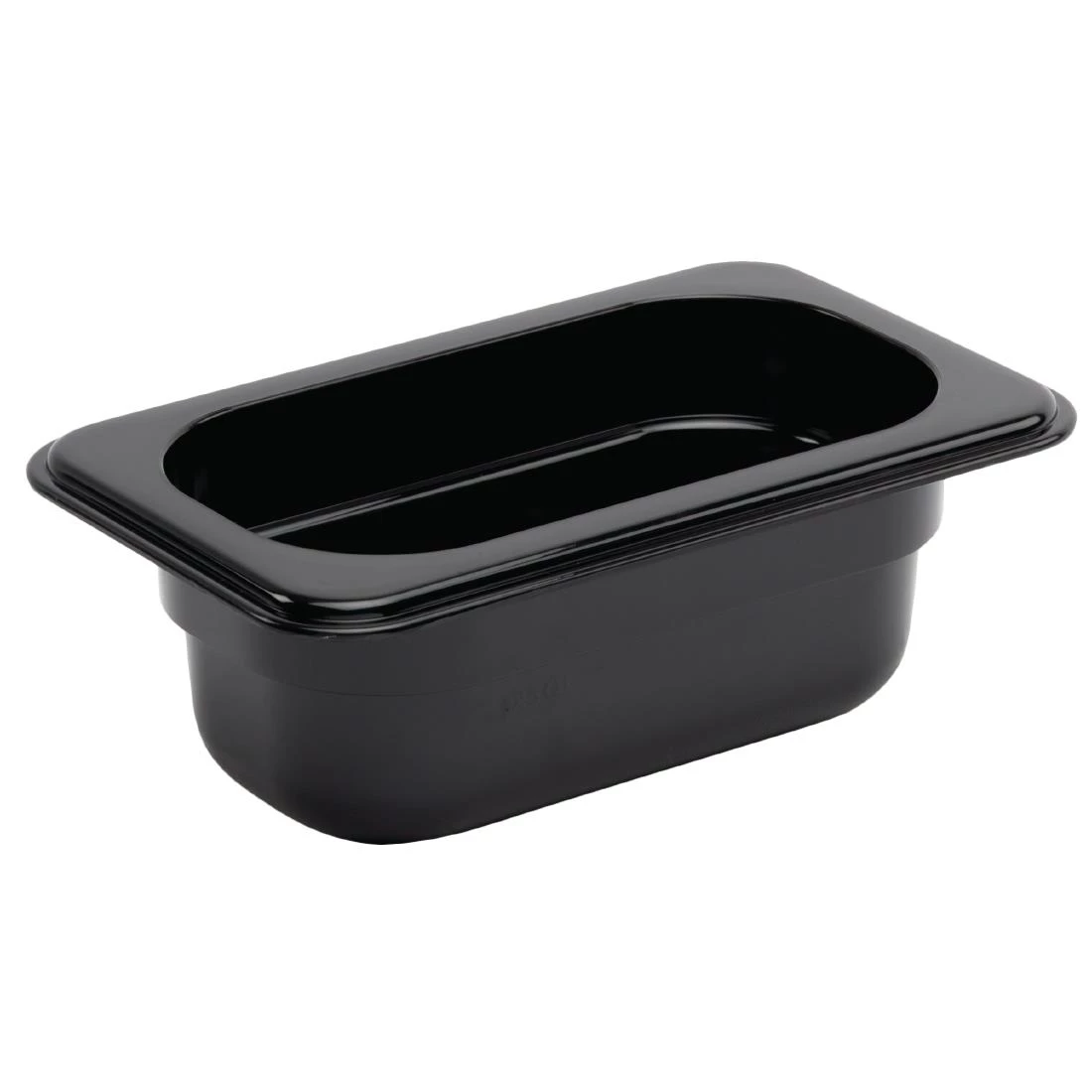 Vogue Polycarbonate 1/9 Gastronorm Container 100mm Black 3 Vogue Polycarbonate 1/9 Gastronorm Container 100mm Black