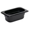 Vogue Polycarbonate 1/9 Gastronorm Container 65mm Black -Kitchenware and Knives Sales 168728