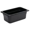 Vogue Polycarbonate 1/4 Gastronorm Container 100mm Black -Kitchenware and Knives Sales 168743