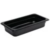 Vogue Polycarbonate 1/3 Gastronorm Container 65mm Black -Kitchenware and Knives Sales 168747