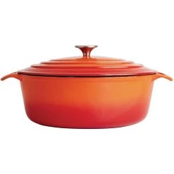 Vogue Orange Oval Casserole Dish 5Ltr -Kitchenware and Knives Sales 228835