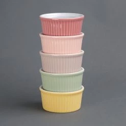 Olympia Pastel Ramekin Red 145ml (Pack Of 12) -Kitchenware and Knives Sales 336011 2