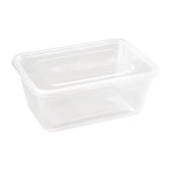 Fiesta Recyclable Plastic Microwavable Containers With Lid Large 1000ml (Pack Of 250)