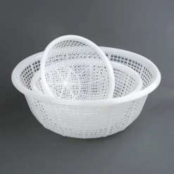 Vogue Round Colander White 380mm -Kitchenware and Knives Sales 344624