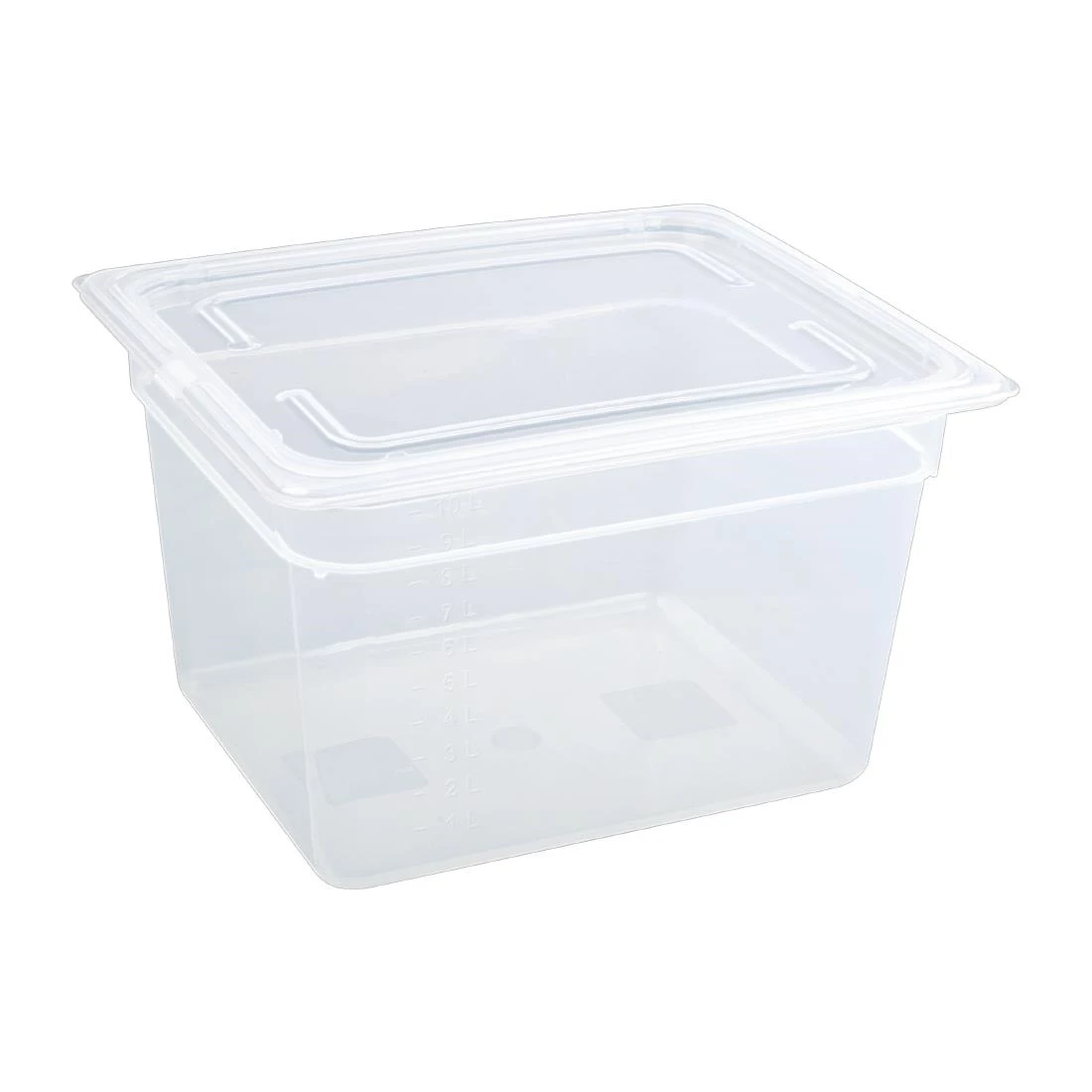 Vogue Polypropylene 1/2 Gastronorm Container With Lid 200mm (Pack Of 4) 9 Vogue Polypropylene 1/2 Gastronorm Container With Lid 200mm (Pack Of 4) - Image 7