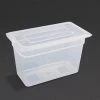 Vogue Polypropylene 1/3 Gastronorm Container With Lid 200mm (Pack Of 4) -Kitchenware and Knives Sales 345248