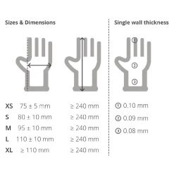 Non Branded Powdered Latex Gloves (Pack Of 100) -Kitchenware and Knives Sales a228 l a228 m a228 s a228 xl