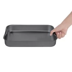 Vogue Anodised Aluminium Roasting Dish 325mm -Kitchenware and Knives Sales c057 roastingdish5 5