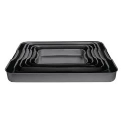 Vogue Anodised Aluminium Roasting Dish 370mm -Kitchenware and Knives Sales c058 roastingdish5 1