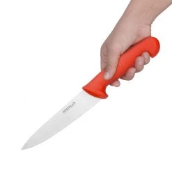 Hygiplas Chefs Knife Red 16cm -Kitchenware and Knives Sales c887 cooksknifered2