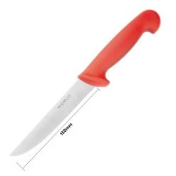 Hygiplas Stiff Blade Boning Knife Red 15cm -Kitchenware and Knives Sales c890 5