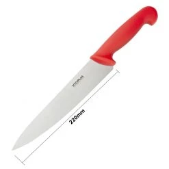 Hygiplas Chefs Knife Red 21.5cm -Kitchenware and Knives Sales c895 5