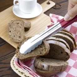 Hygiplas Colour Coded Red Serving Tongs 11" -Kitchenware and Knives Sales cb154 servingtongred4