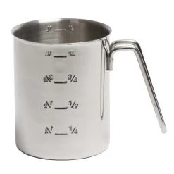 APS Graduated Stainless Steel Measuring Jug 1Ltr