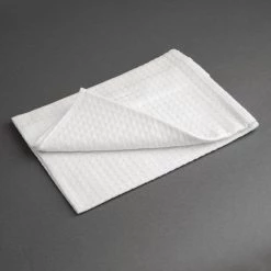 Vogue Cloth Tea Towels White Honeycomb Weave (Pack Of 10)