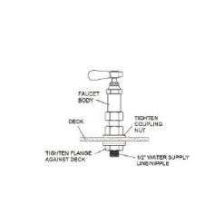 Vogue Pedestal Pre Rinse Spray -Kitchenware and Knives Sales ce985 y 1 diagram