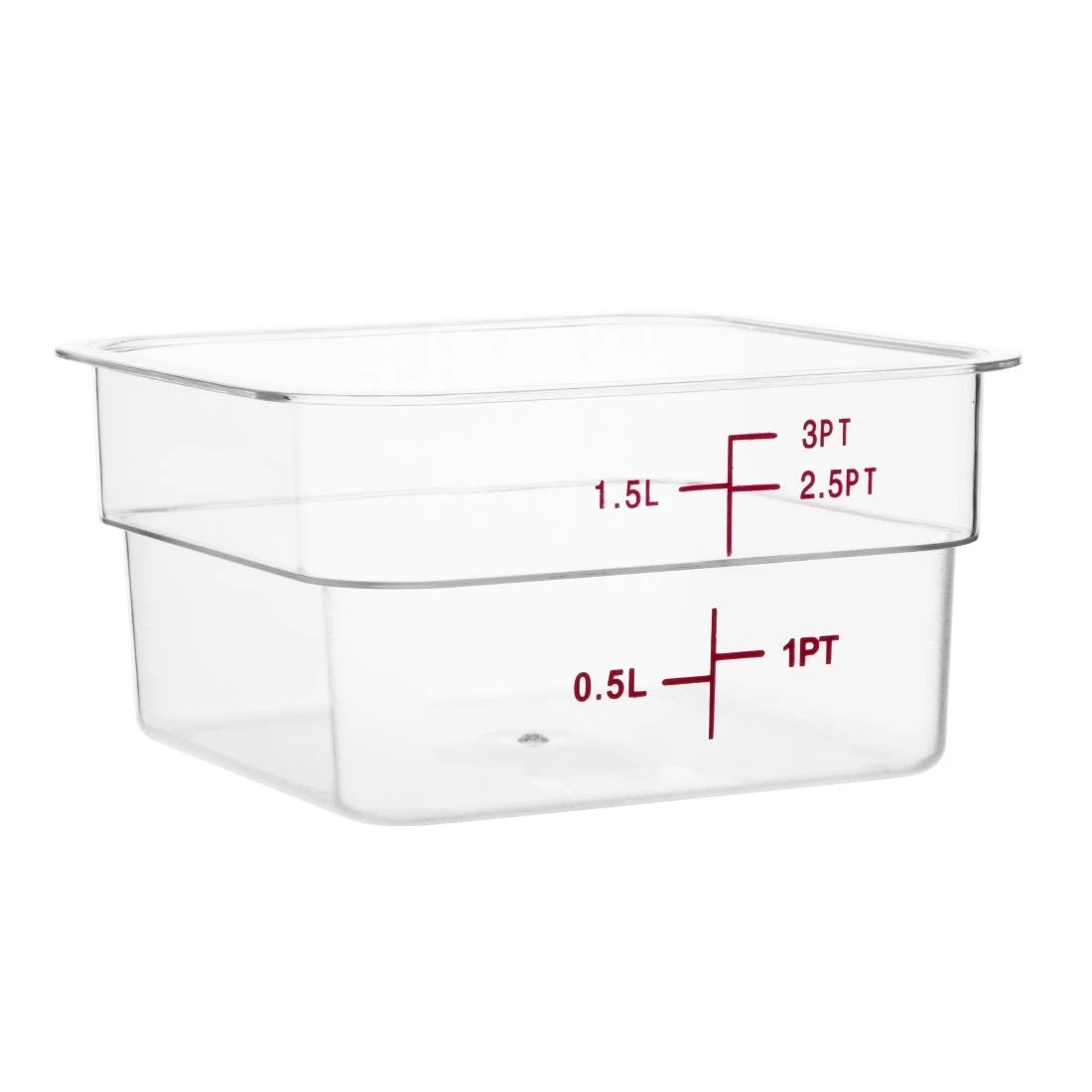Hygiplas Polycarbonate Square Storage Container 1.5Ltr 3 Hygiplas Polycarbonate Square Storage Container 1.5Ltr
