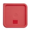 Hygiplas Square Food Storage Container Lid Red -Kitchenware and Knives Sales cf041 1