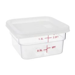 Hygiplas Square Food Storage Container Lid White -Kitchenware and Knives Sales cf049 2new