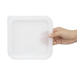 Hygiplas Square Food Storage Container Lid White -Kitchenware and Knives Sales cf049 5new
