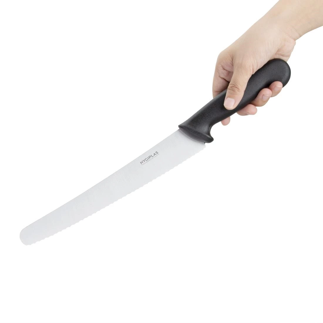Hygiplas Serrated Pastry Knife Black 25.5cm 4 Hygiplas Serrated Pastry Knife Black 25.5cm - Image 2