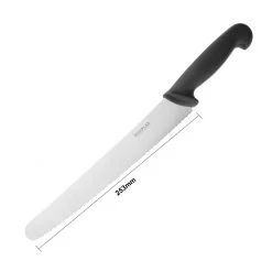 Hygiplas Serrated Pastry Knife Black 25.5cm 11 Hygiplas Serrated Pastry Knife Black 25.5cm -Kitchenware and Knives Sales cf895 5