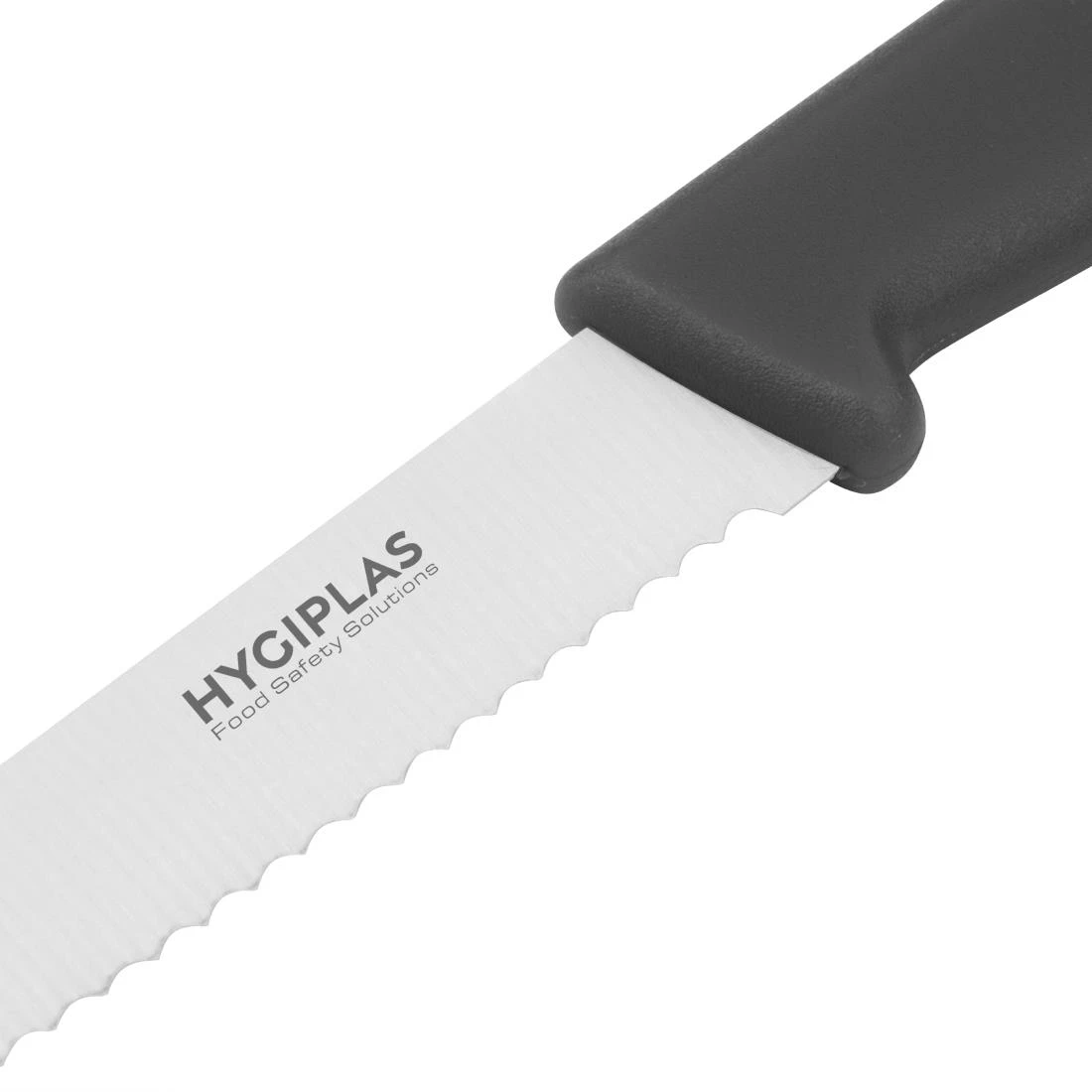 Hygiplas Serrated Tomato Knife Black 10cm 5 Hygiplas Serrated Tomato Knife Black 10cm - Image 3