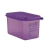 Araven Allergen Polypropylene 1/4 Gastronorm Food Storage Container Purple 4.3L -Kitchenware and Knives Sales cm787