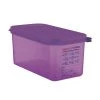 Araven Allergen Polypropylene 1/3 Gastronorm Food Container Purple 6Ltr -Kitchenware and Knives Sales cm788