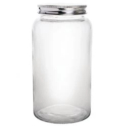 Vogue Glass Screw Top Dry Food Jar 800ml (Pack Of 6)