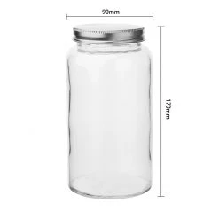 Vogue Glass Screw Top Dry Food Jar 800ml (Pack Of 6) -Kitchenware and Knives Sales cp084 preservingjar3