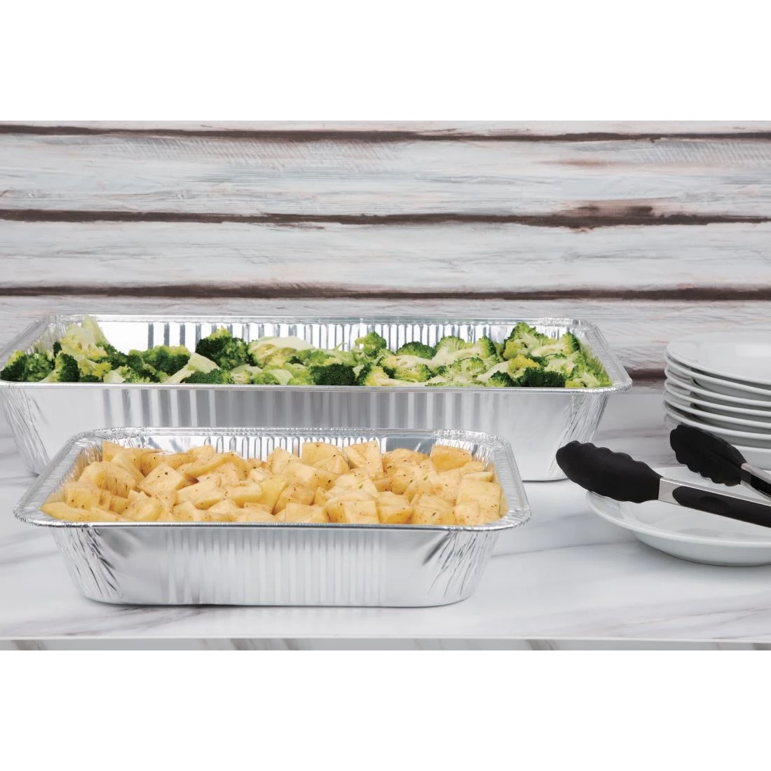 Fiesta Recyclable Foil Gastronorm Containers (Pack Of 5) 6 Fiesta Recyclable Foil Gastronorm Containers (Pack Of 5) - Image 4