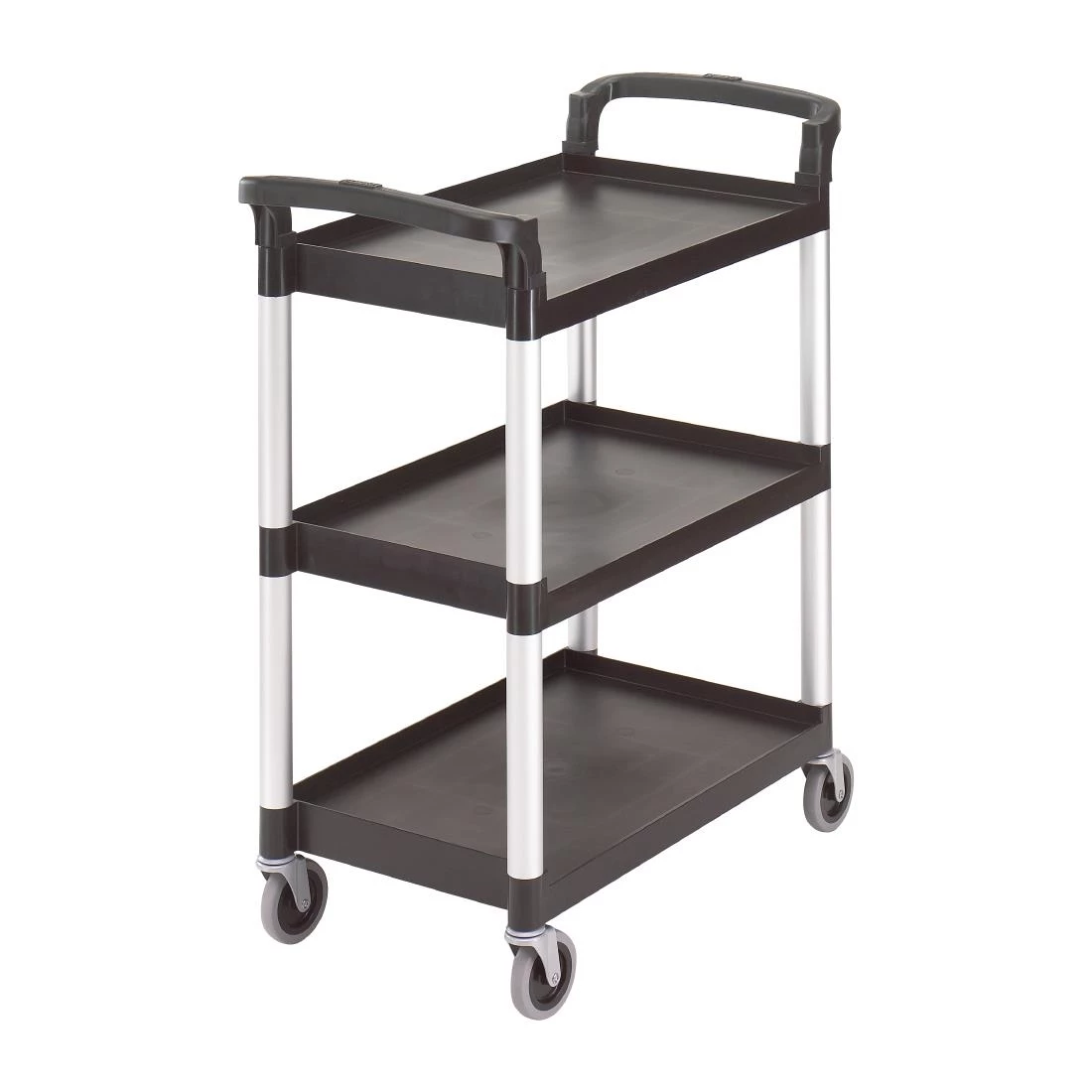 Cambro Three Shelf Utility Cart Black 3 Cambro Three Shelf Utility Cart Black