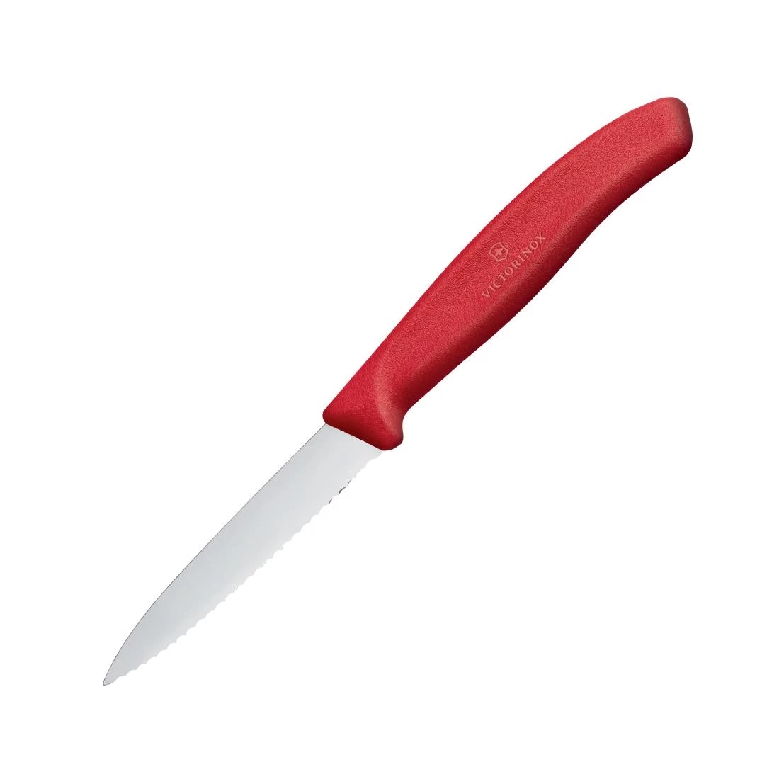 Victorinox Paring Knife Pointed Tip Serrated Edge 8cm Red 3 Victorinox Paring Knife Pointed Tip Serrated Edge 8cm Red