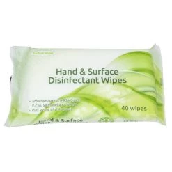 EcoTech Hand And Surface Disinfectant Wipes (40 Pack)