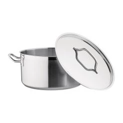 Nisbets Essentials Stainless Steel Stew Pot 12Ltr -Kitchenware and Knives Sales db255 lidoff2