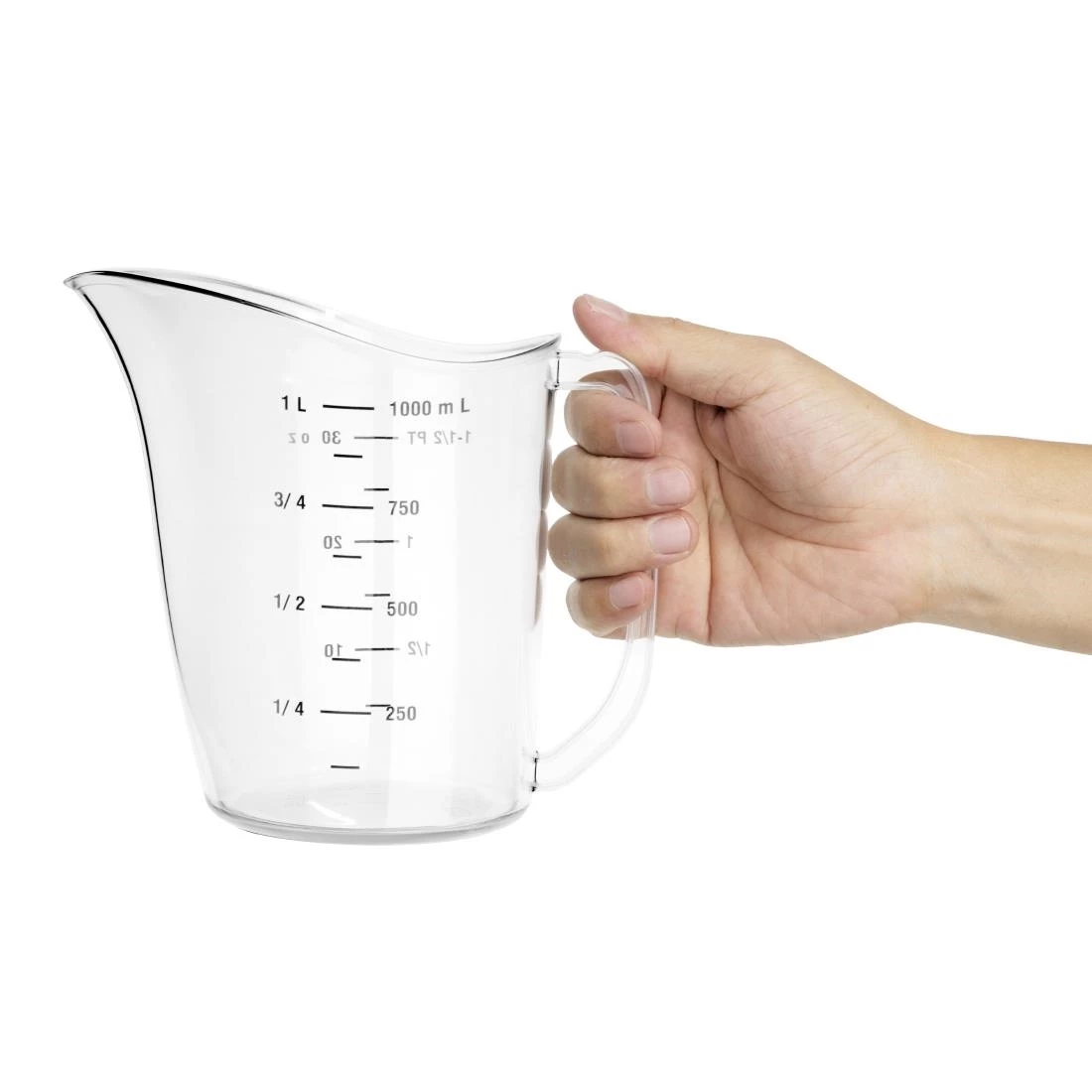 Vogue Polycarbonate Measuring Jug 1Ltr 4 Vogue Polycarbonate Measuring Jug 1Ltr - Image 2