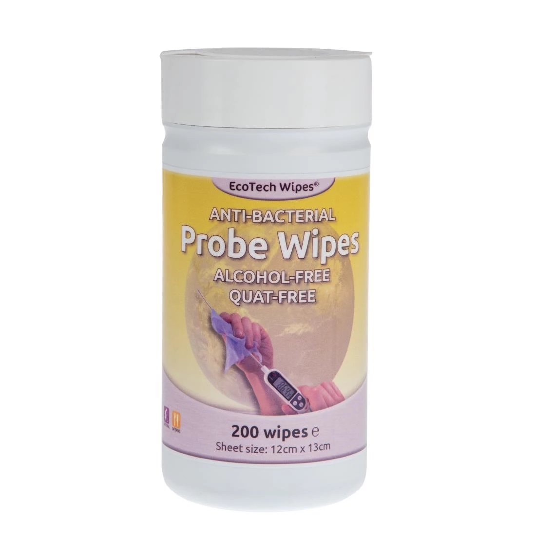EcoTech Alcohol-Free Quat-Free Food Probe Wipes (Pack Of 200) 3 EcoTech Alcohol-Free Quat-Free Food Probe Wipes (Pack Of 200)