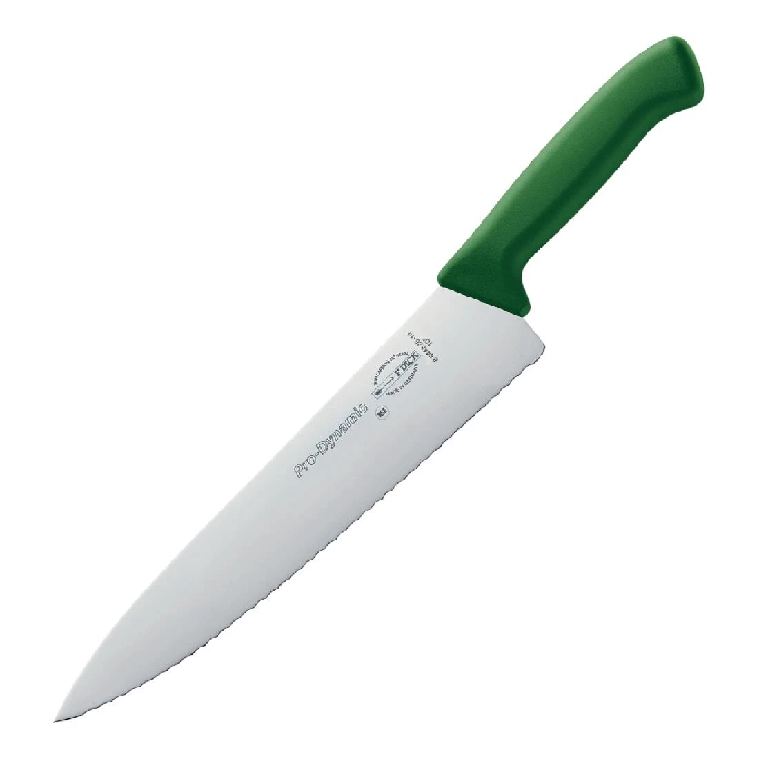 Dick Pro Dynamic HACCP Serrated Kitchen Knife Green 25.5cm 3 Dick Pro Dynamic HACCP Serrated Kitchen Knife Green 25.5cm