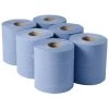 Jantex Centrefeed Blue Rolls 2-Ply 120m (Pack Of 6) -Kitchenware and Knives Sales dl921 y 1 rolls