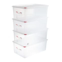 Araven Polypropylene 1/1 Gastronorm Food Storage Box 28Ltr (Pack Of 4) 17 Araven Polypropylene 1/1 Gastronorm Food Storage Box 28Ltr (Pack Of 4) -Kitchenware and Knives Sales dl984 container2k777