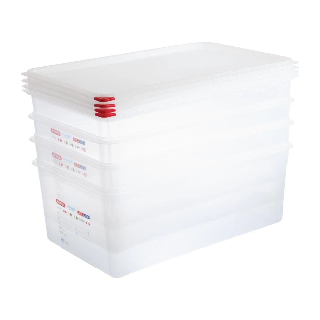 Araven Polypropylene 1/1 Gastronorm Food Storage Box 28Ltr (Pack Of 4) 12 Araven Polypropylene 1/1 Gastronorm Food Storage Box 28Ltr (Pack Of 4) - Image 10